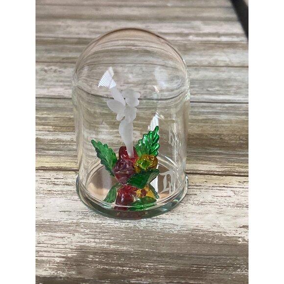 Disneyland Tinker Bell Mini Glass Dome Cloche 3" Tall © Disney - Picture 4 of 7